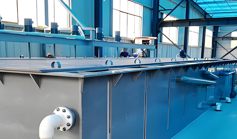 Copper extraction tank