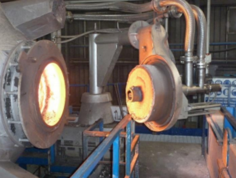 Antimony rotary furnace