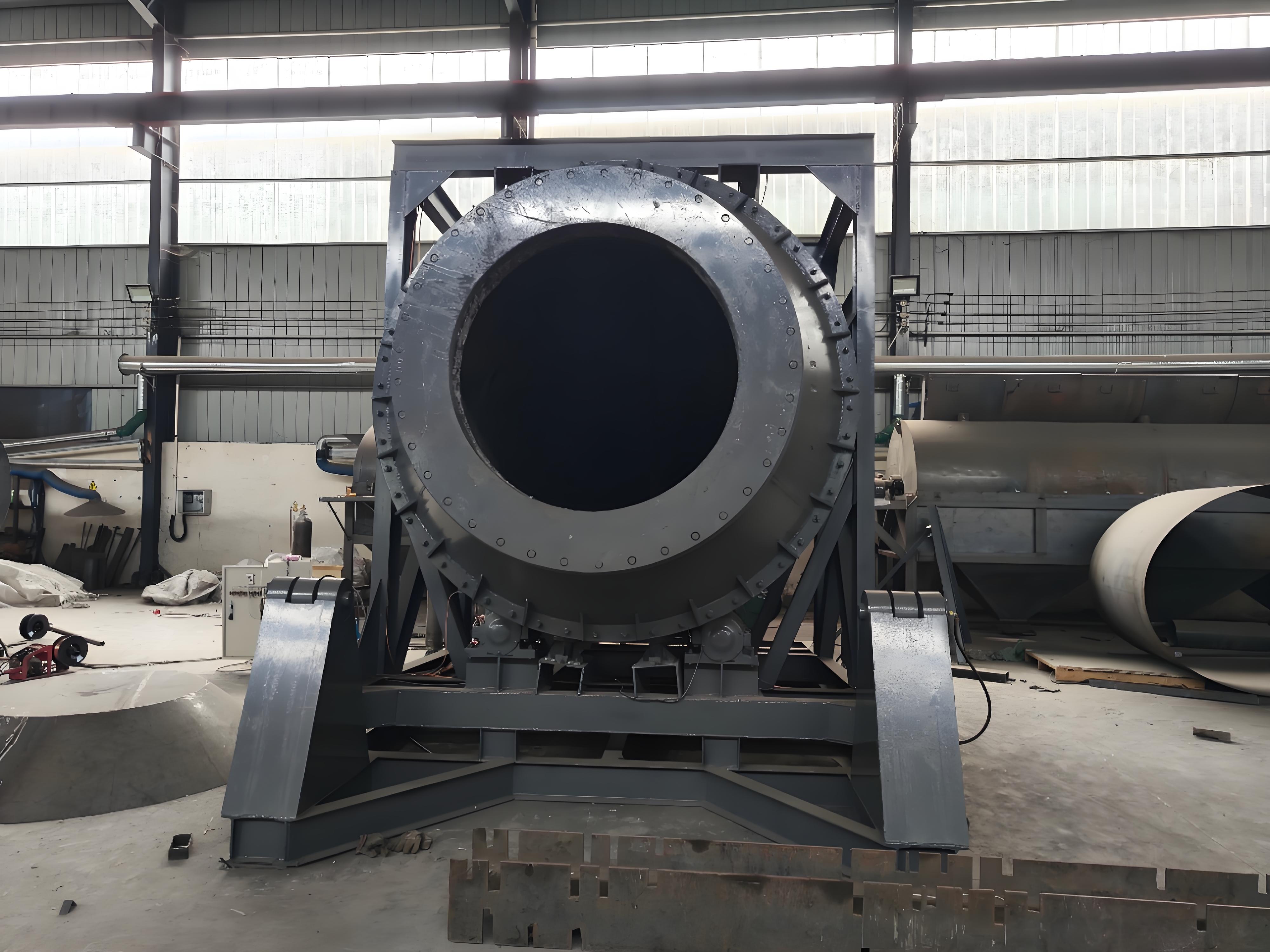 Antimony refining rotary furnace