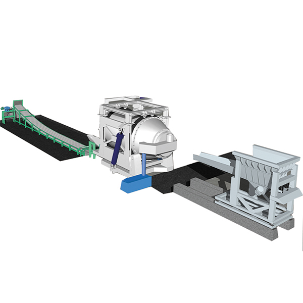 Antimony rotary furnace