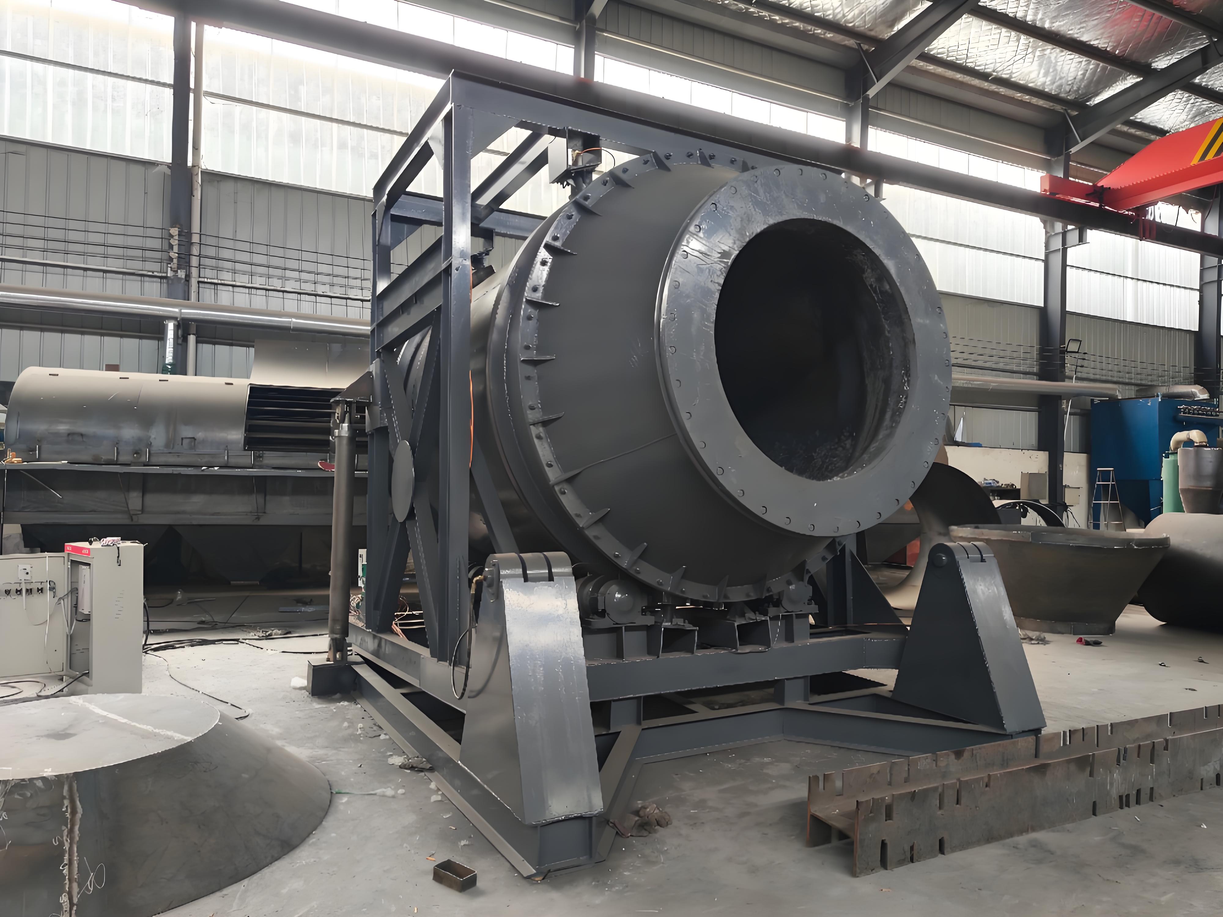 Rotary aluminum melting furnace