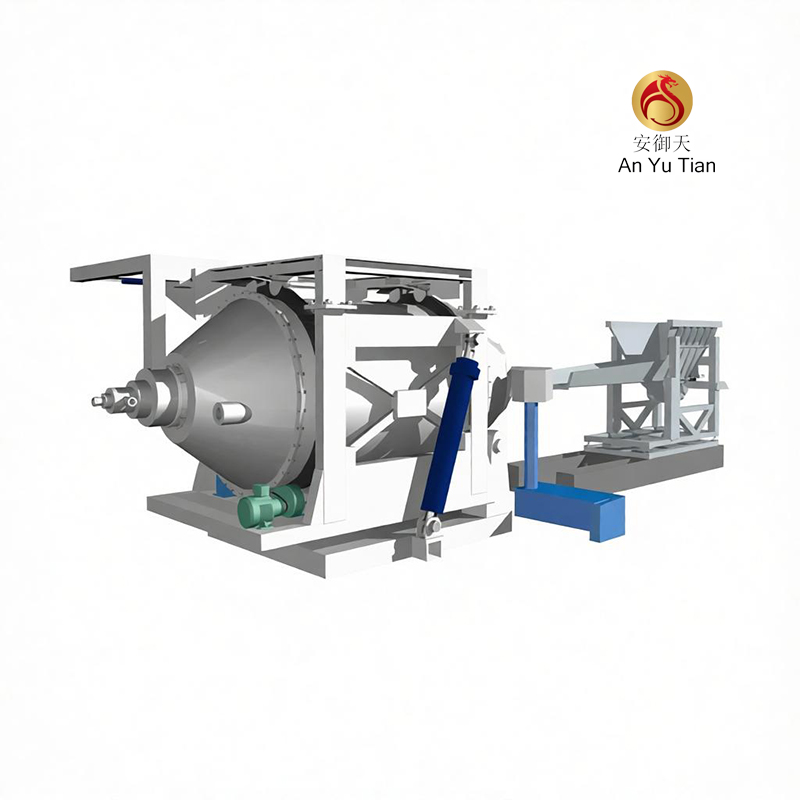Rotary furnace for antimony smelting