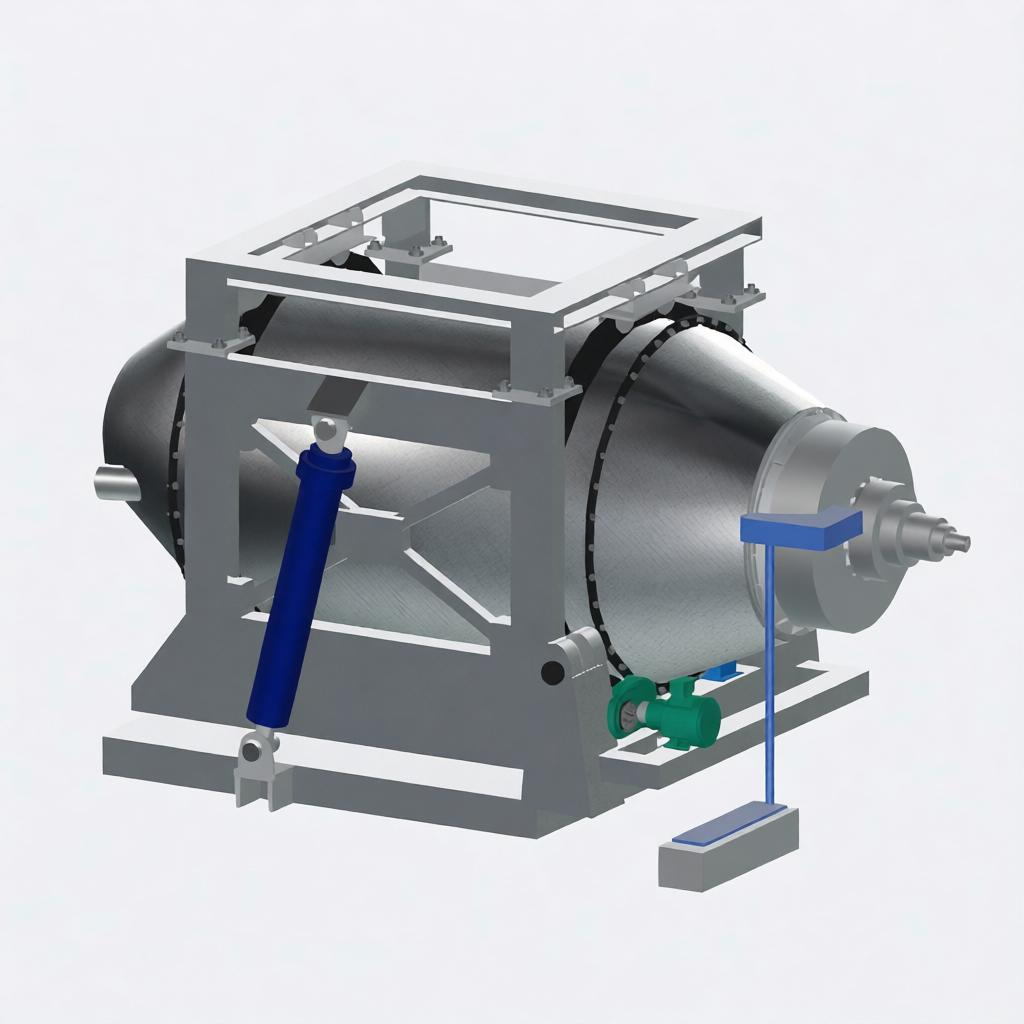 Antimony rotary refining furnace
